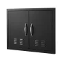 BBQ Access Door, 762x533 mm Double Outdoor Kitchen Door, Cold Plate Flush Mount Door, Wall Vertical Door with Handles and Ventss
