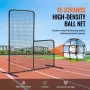 L Screen Baseball for Batting Cage, 7x7 ft Baseball Softball Safety Screen, Body Protector Portable Batting Screen with Carry Ba