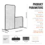 L Screen Baseball for Batting Cage, 7x7 ft Baseball Softball Safety Screen, Body Protector Portable Batting Screen with Carry Ba