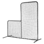 L Screen Baseball for Batting Cage, 7x7 ft Baseball Softball Safety Screen, Body Protector Portable Batting Screen with Carry Ba