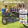Cykelfragt trailer, 72,5 kg belastningskapacitet, kraftig