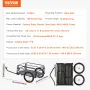 Bike Cargo Trailer, 72.5 kg Load Capacity, Heavy-Duty Bicycle Wagon Cart, Foldable Compact Storage & Quick Release with Universa