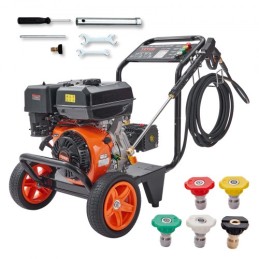 Gas Pressure Washer, 4400 PSI 4.0 GPM, Gas Powered Pressure Washer with Copper Pump, Spray Gun and Extension Wand, 5 Quick