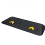 Rubber Threshold Ramp, 2" Rise Threshold Ramp Doorway, Recycled Rubber Power Threshold Ramp Rated 33069 lbs Load Capacity,