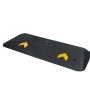 Rubber Threshold Ramp, 2" Rise Threshold Ramp Doorway, Recycled Rubber Power Threshold Ramp Rated 33069 lbs Load Capacity,