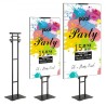 Poster Stand, Adjustable Height Up to 75", Double-Sided Heavy Duty Pedestal Sign Holder, Floor Standing Sign Holder Banner