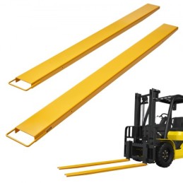 Pallet Fork Extensions, 96" Length 6.5" Width, Heavy Duty Carbon Steel Fork Extensions for Forklifts, 1 Pair Forklift