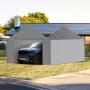 Carport Replacement Canopy Cover Side Wall 13 x 20 ft, Garage Tent Shelter Tarp Heavy-Duty Waterproof & UV Protected, Easy Insta