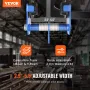 Manual Trolley, 1100 lbs/0.5 Ton Load Capacity Push Beam Trolley with Dual Wheels, Adjustable for I-Beam Flange Width 63.5-139.7
