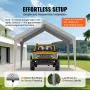 Carport Replacement Canopy Cover 12 x 20 ft, Garage Top Tent Shelter Tarp Heavy-Duty Waterproof & UV Protected, Easy Installatio