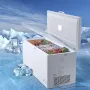 Chest Freezer, 17.2 cu.ft / 488 L Large Deep Freezer & 4 Removable Baskets, Freestanding Top Open Door Commercial Chest Freezers