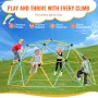 Climbing Dome, 10FT Geometric Dome Climber Play Center for Kids 3 to 10 Years Old, Jungle Gym Supports 750LBS and Easy Assembly,