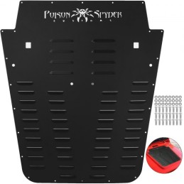 Ventet Hood Louver Black Powder Coat Front Liner til 2013-2017 Jeep Wrangler JK