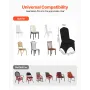 Black Polyester Spandex Party Chair dækker Decotation