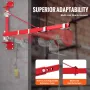 Electric Hoist Support Arm, 600 kg Max Load Capacity, Electric Hoist Holder Swing Arm with Pole, Steel Hoist Frame, 180° Swivel 