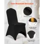 Black Polyester Spandex Party Chair dækker Decotation