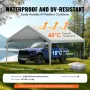 Carport Replacement Canopy Cover 13 x 20 ft, Garage Top Tent Shelter Tarp Heavy-Duty Waterproof & UV Protected, Easy Installatio