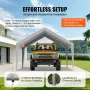 Carport Replacement Canopy Cover 13 x 20 ft, Garage Top Tent Shelter Tarp Heavy-Duty Waterproof & UV Protected, Easy Installatio