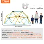 Climbing Dome, 6FT Geometric Dome Climber Play Center for Kids 3 to 9 Years Old, Jungle Gym Supports 600LBS and Easy Assembly, w