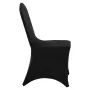Black Polyester Spandex Party Chair dækker Decotation