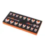 Crowfoot Wrench Set, 3/8" Drive 20-Piece Crows Foot Wrench Set with 2 Extension Bars and EVA Tool Organizer, SAE 3/8"-7/8" and M