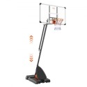 Basketball Hoop, 7.6-10 ft Adjustable Height Portable Backboard System, 54 inch Basketball Hoop & Goal, Kids & Adults