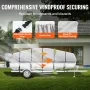 Pontoon Boat Cover, 23'-24 'Vandtæt trailerbart ponton cover