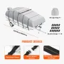 Pontoon Boat Cover, 23'-24' Waterproof Trailerable Pontoon Cover, 800D Marine Grade PU Oxford Fabric, with Motor Cover, 16 Windp