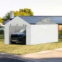 Carport-udskiftningspresenning til sidevæg, 3,5 x 6,2 m