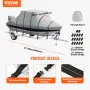 T Top Boat Cover, 7310-7920 mm Vandtæt trailerable T-Top Boat