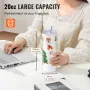 8 Pack Straight Sublimation Tumblers, 591.5 ml Blank Tumbler Bulk, Stainless Steel Double Wall Tumbler Cups with Straw, Lid, Bru