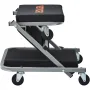 Z-Creeper Seat, 2 in 1 Rolling Folding Car Creeper/Stool, 300 lbs Capacity Mechanic Creeper, Low Profile Creeper with 6 pcs Whee