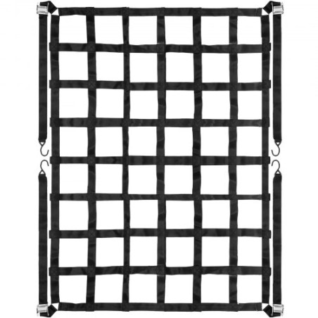 3.5'x 4.1' Cargo Net Capacity 1100LBS Truck Bed Cargo Net Heavy Duty Cargo Nets for Pickup Trucks with S-Hooks