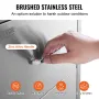 Outdoor Kitchen Drawers 18W x 20.6H x 12.7D Inch, Flush Mount Double BBQ Drawers Stainless Steel with Handle, BBQ Island Drawers