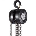 Hand Chain Hoist, 2200 lbs /1 Ton Capacity Chain Block, 10ft/3m Lift Manual Hand Chain Block, Manual Hoist with