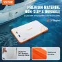 Inflatable Floating Dock, 8 x 5FT Inflatable Dock Platform, Non-Slip Water Floating Dock Mat with Portable Carrying Bag & Detach