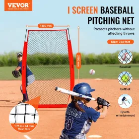 Jeg skærmbaseball til batting bur, 7x4 ft baseball & softball