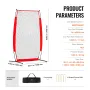I Screen Baseball for Batting Cage, 7x4 ft Baseball & Softball Safety Screen, Body Protector Portable Batting Screen with Carry 