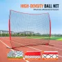Barricade Backstop Net, 12x9 ft Ball Sports Barrier Netting, Portable Practice Equipment with Carry Bag, Protection Screen for B