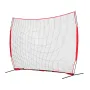 Barrikade backstop net, 12x9 ft kugle sportsbarriere netting, bærbart praksisudstyr med bærepose, beskyttelsesskærm til