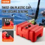 Marine Fuel Tank, 14.53 Gallon/55L, Portable Boat Fuel Gas Tank for Outboard Engine Boats, Plastic Outboard Marine Boat Fuel Tan
