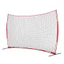 Barricade Backstop Net, 16x10 ft Ball Sports Barrier Netting, Portable Practice Equipment with Carry Bag, Protection Screen for 