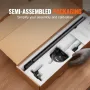 Precision Miter Gauge, Standard Slot 19 x 9.5 mm, Aluminum Alloy Table Saw Miter Gauge with 48-89 cm Grating 15 Angle Stops Adju
