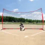 Barricade Backstop Net, 20x10 ft Ball Sports Barrier Netting, Portable Practice Equipment with Carry Bag, Protection Screen for 