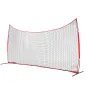 Barrikade backstop net, 20x10 ft kugle sportsbarriere netting, bærbart praksisudstyr med bærepose, beskyttelsesskærm til
