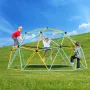 Climbing Dome, 10FT Geometric Dome Climber with Hammock and Swing, for Kids 3 to 10 Years Old, Jungle Gym Supports 750LBS and Ea