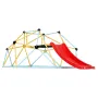 Climbing Dome, 8FT Geometric Dome Climber with Slide, for Kids 3 to 9 Years Old, Jungle Gym Supports 600LBS and Easy Assembly, w