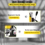 1100W Magnetic Drill Press 12000 N Magnet Force w/6 pcs HSS Annular Cutter Bits