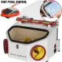 Dental Sandblaster 2 Pen + 2 Tanks Dental Lab Sandblaster with LED Light and Large View Window Sandblaster Machine with Foot Ped