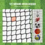 Golf Net, 10x10ft Golf Practice Net, Indoor Hitting Net for Golf, Baseball, Hockey, Soccer, Heavy Duty Nylon DIY Ball Net, Sport